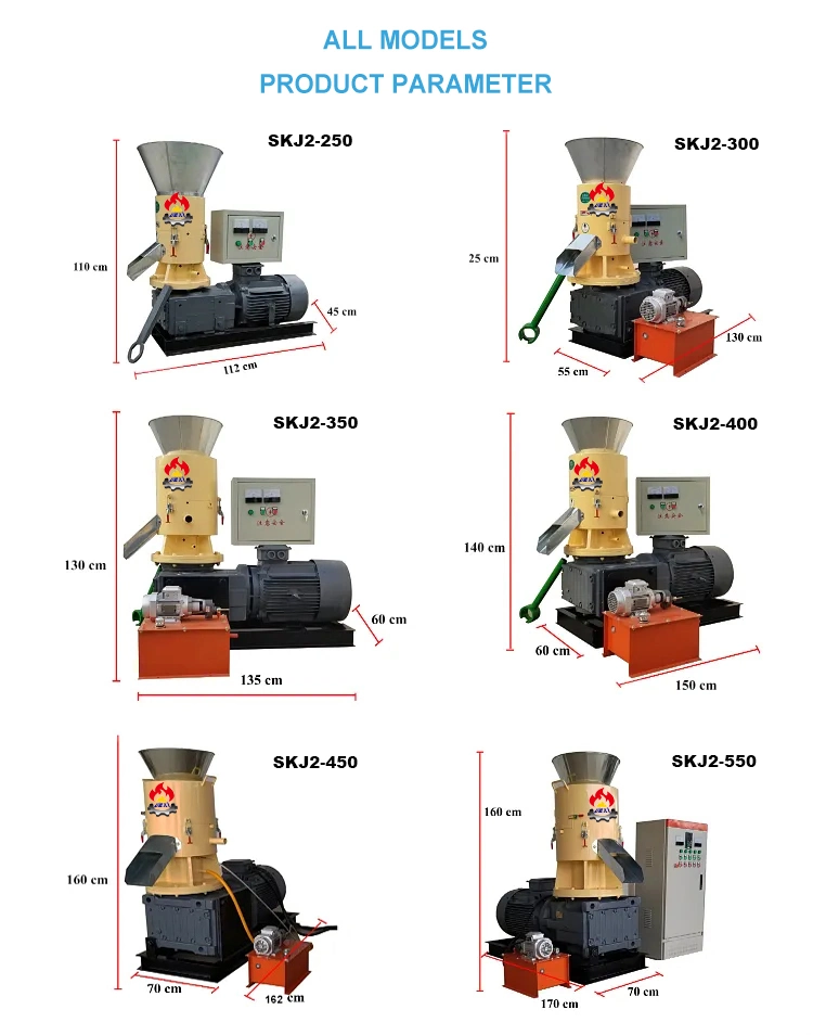 Small 300kg Home Use Flat Die Biomass Biofuel Straw Grass Alfalfa Hay Wood Sawdust Fuel Pellet Press Making Mill Maker Pelletizing Machine for Sale Price