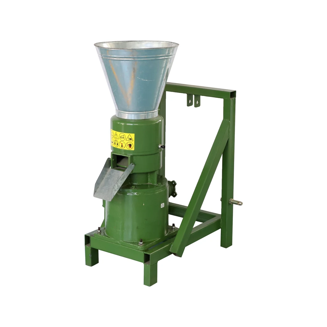 Roller Driven Wood Pellet Press Biomass Pellet Making Machine for Home Use