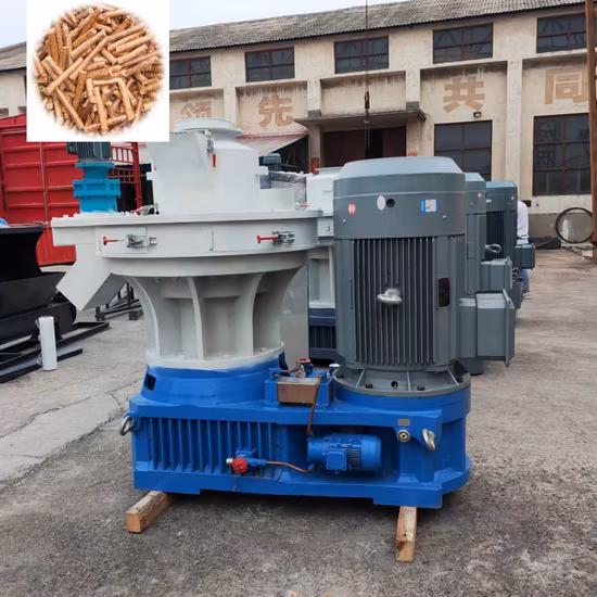 El mejor precio de madera o aserrín, etc. Máquina de prensa de pellets con anillo de transmisión de engranajes de biomasa con certificación CE