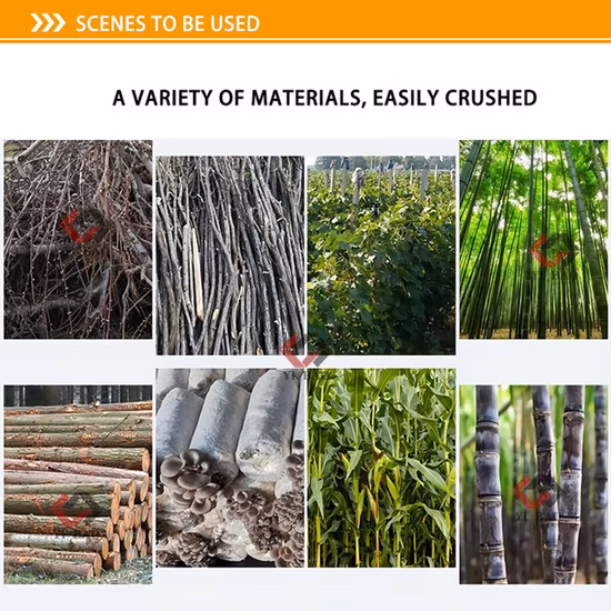 Trituradora de madera dura eléctrica Máquina trituradora Trituradora de madera de tambor móvil Trituradora de madera hidráulica Trituradora de madera Trituradora Trituradora de madera 35HP