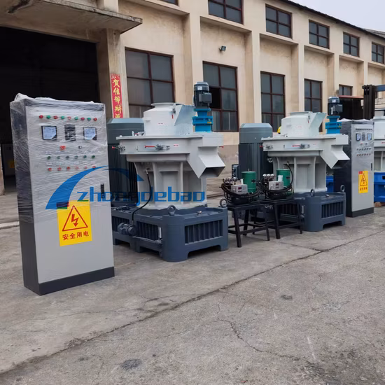 132kw, 2 toneladas/hora, anillo Vertical, matriz de gran capacidad, industria que utiliza biomasa, prensa de pellets de madera, máquina de molino peletizador