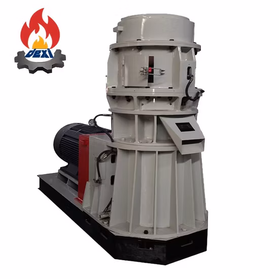 Máquina de pellets de alimentación con matriz plana de paja de maíz con cáscara de nuez de paja de hierba de 37kw