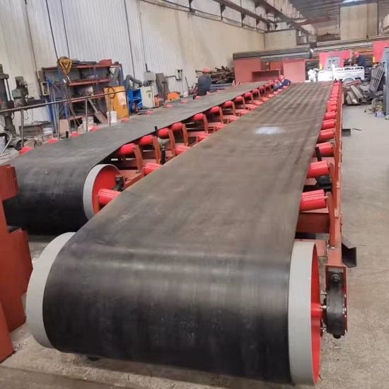 Transportador de correa fija de piedra grande de capacidad de 1000 toneladas para la industria siderúrgica del hierro