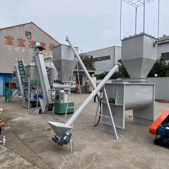 Línea de pellets de alimentación de aves de corral, pollo, ganado, pescado, para la producción de alimentos para animales